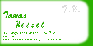 tamas weisel business card